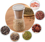 Adjustable Glass Spice & Pepper Mill Grinder