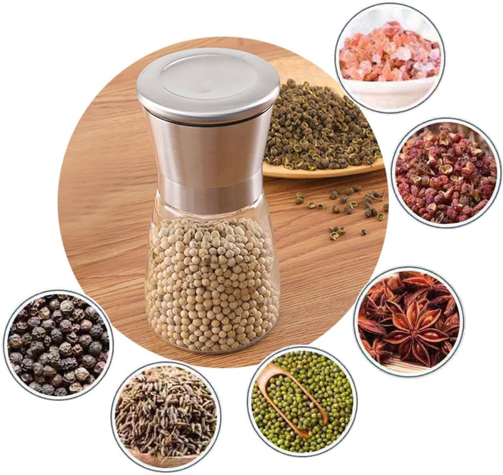 Adjustable Glass Spice & Pepper Mill Grinder