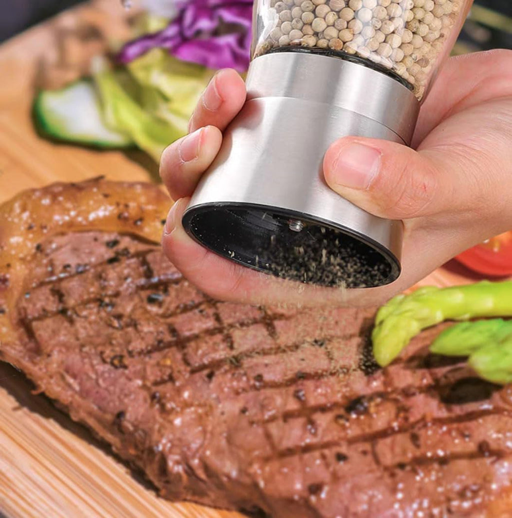 Adjustable Glass Spice & Pepper Mill Grinder
