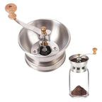 Stainless Steel Hand Coffee Grinder Lid with Ceramic Burr
