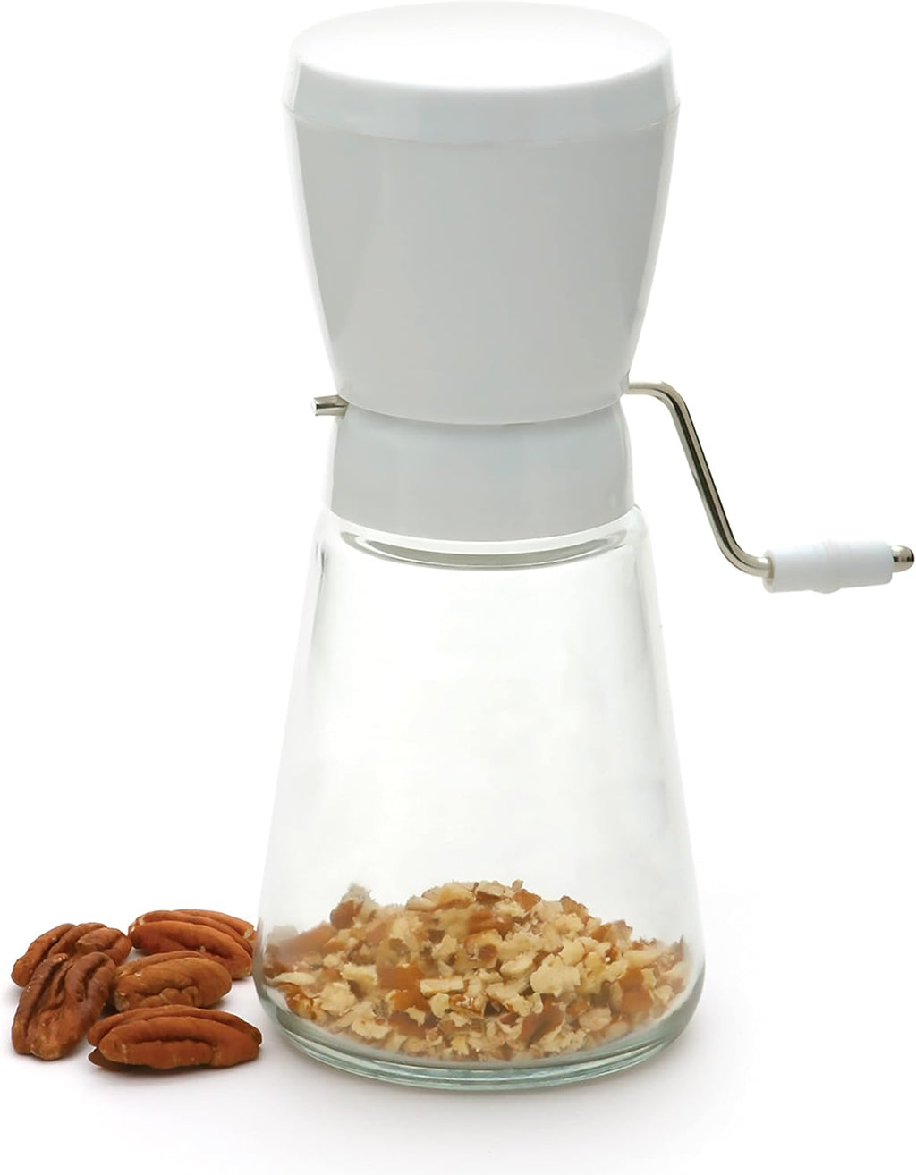 Rotary Nut and Spice Grinder with Stainless Steel Blades