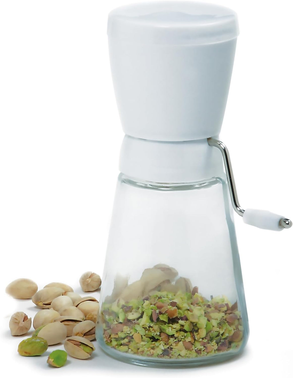 Rotary Nut and Spice Grinder with Stainless Steel Blades